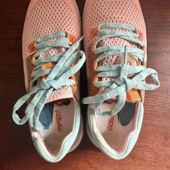 Women's Olukai Wailuku Comfort Sneaker Peach/Swell NIB Women’s Size 6.5 - Picture 11 of 12